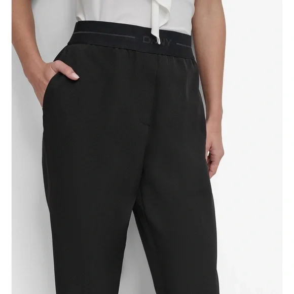 DKNY Women's Pull-On black Trousers/size L - Picture 4 of 6
